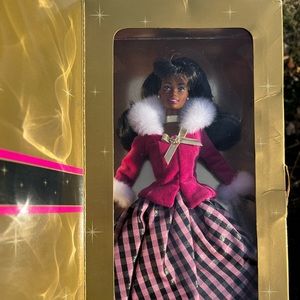 1996 Winter Rhapsody Avon Special Edition African American Barbie NIB